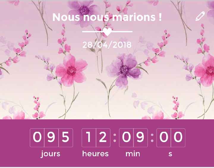 Combien de jours reste-t-il avant votre mariage ? - 1