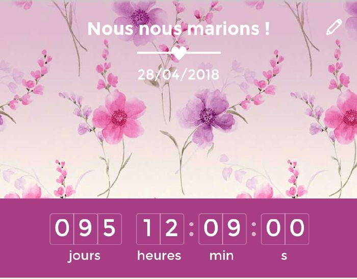 Combien de jours reste-t-il avant votre mariage ? - 1