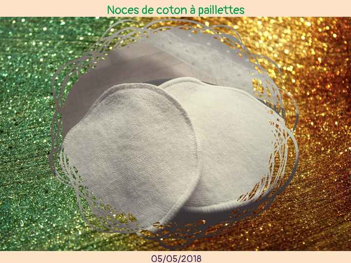 Noces de coton à paillettes