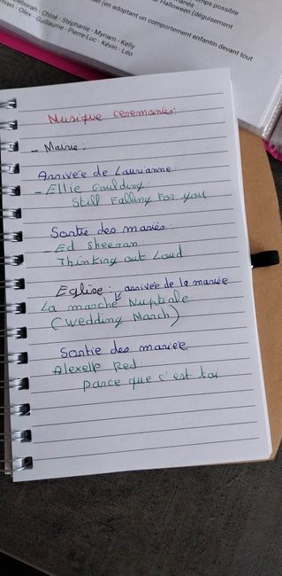 Musiques principales du mariage 1