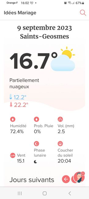Mariages.net te prédit la météo de ton mariage ☀️😳 10