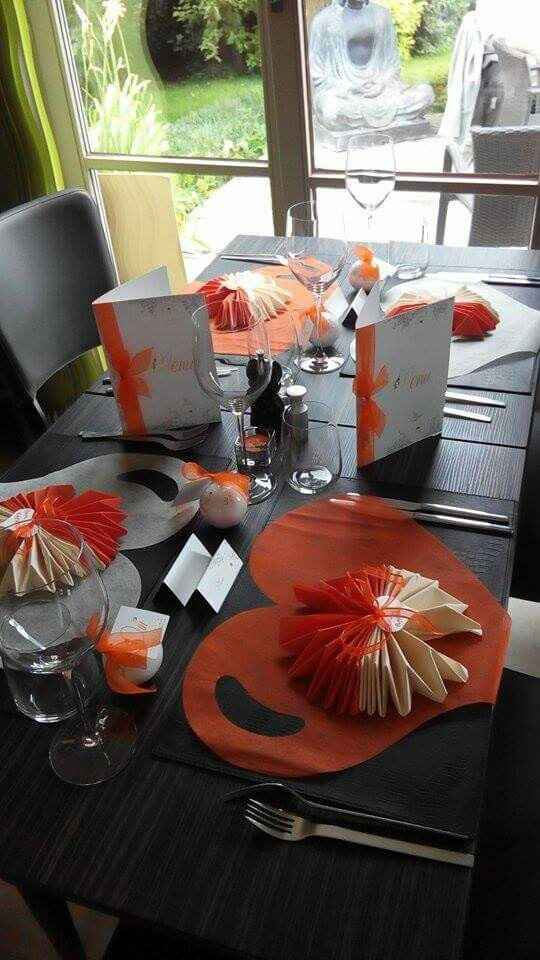 Help des idées de décoration table "couleurs vert anis et orange" ! - 9