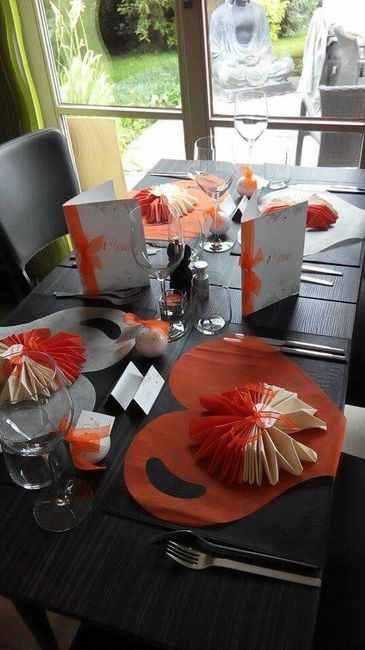 Help des idées de décoration table "couleurs vert anis et orange" ! - 9