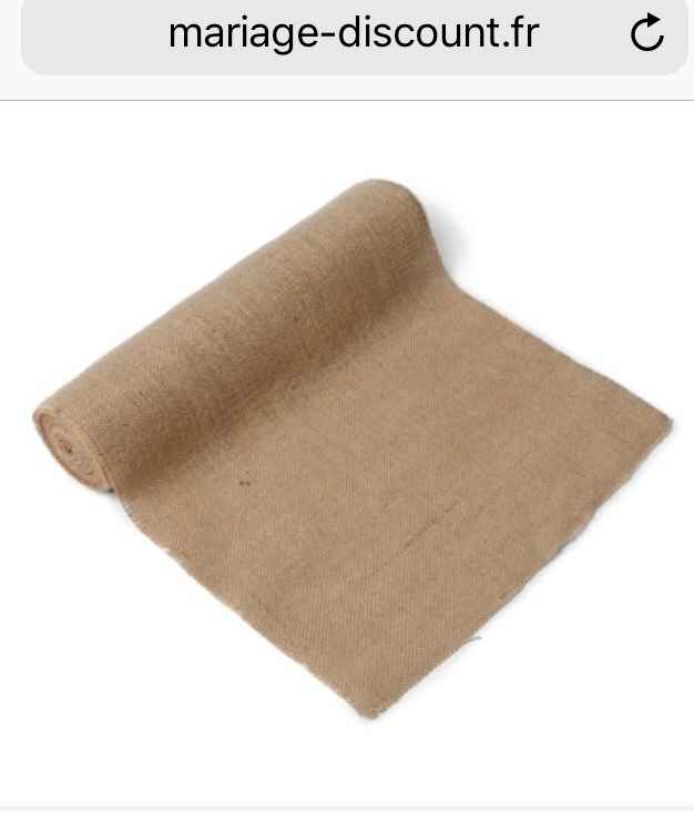  Chemin de table en jute et déco pas chère - 1