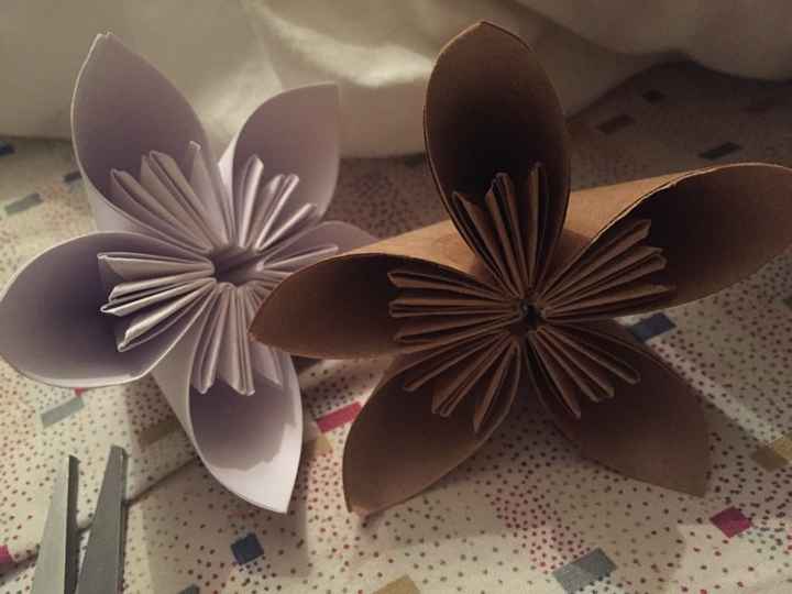 Fleurs en origami - 1