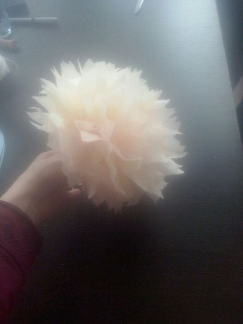Essai diy pompon papier de soie...la cata - 2