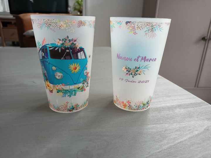 Nos gobelets personnalisés kraft, blanc et guirlande 🥛🟫 - 1