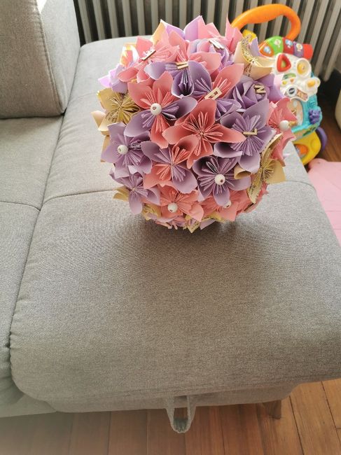 Bouquet origami / pluie 6