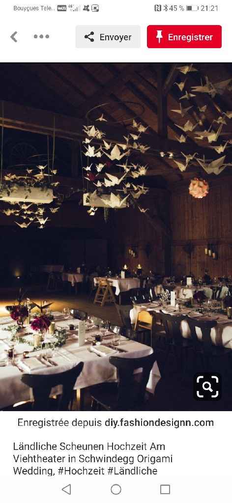Décoration plafond origami - 1