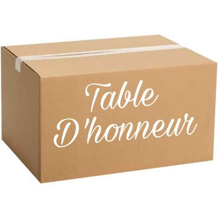 Table d'honneur