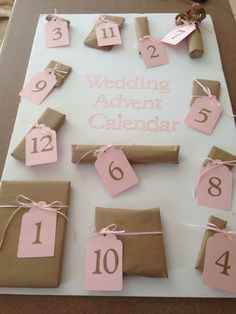 Calendrier de l'avant mariage - 6