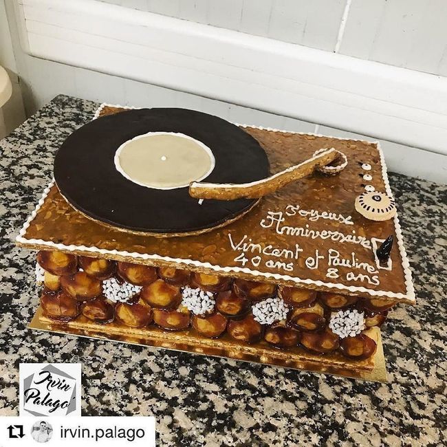 Thème vintage pièce montée 8