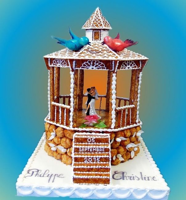 Thème vintage pièce montée 9