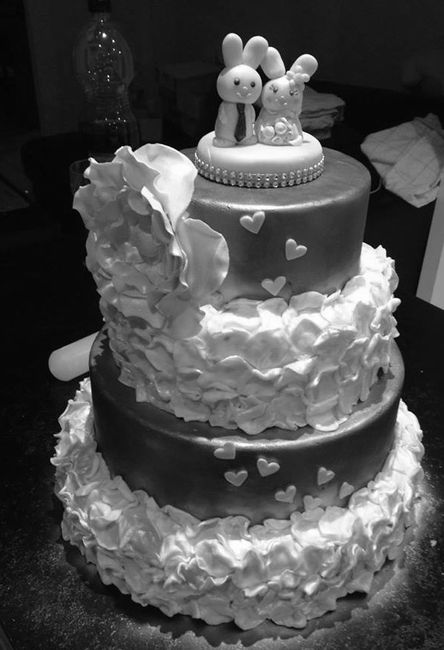 Home made wedding cake