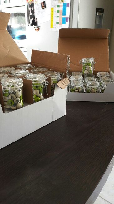 Pots à m&m's remplis - 1