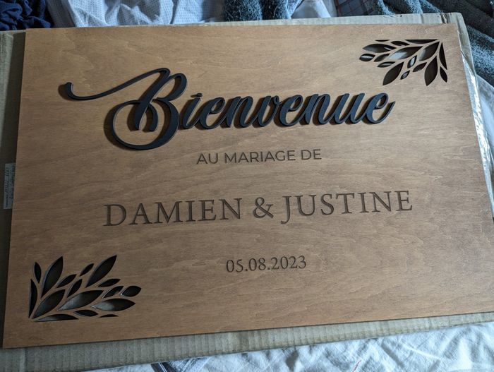 Panneau de bienvenue reçu ☺️ 1