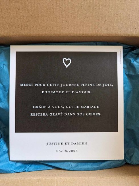Les remerciements et le reportage photos - Clap de fin du mariage 2