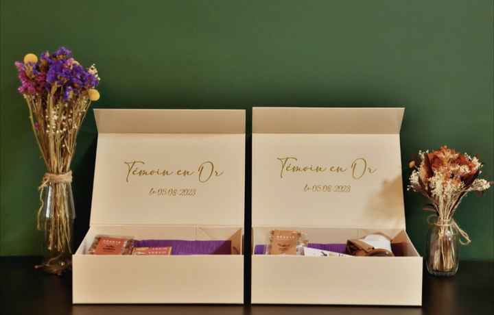 Cadeau particulier pour témoins ? - 2