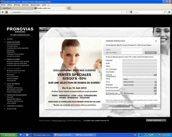 vente privée pronovias