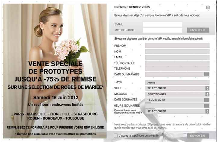 vente privée pronovias