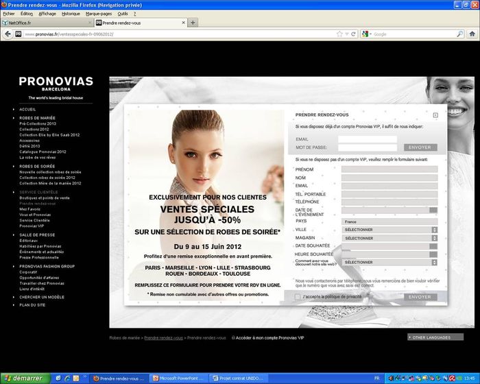 vente privée pronovias