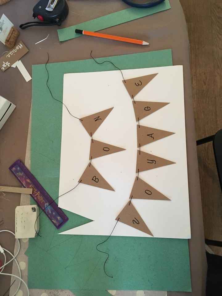 Banderoles pour urne, prénoms et porte noms.. - 3