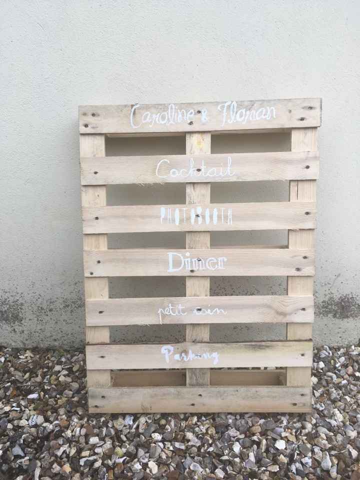 Les diy du week end : urne et panneaux indicateurs version palette - 3