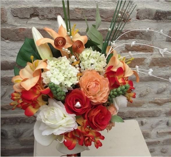 bouquet couleurs cuivre