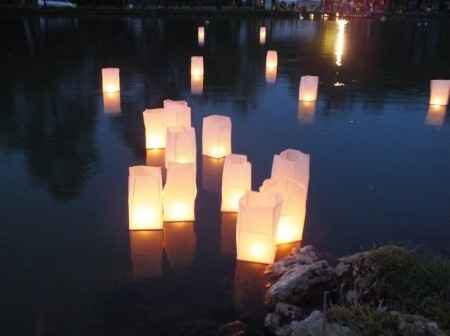 lanternes flottantes
