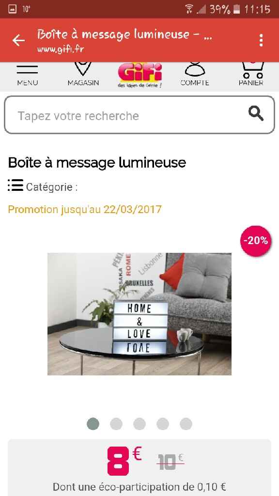 Promotion boîte lumineuse ! - 1