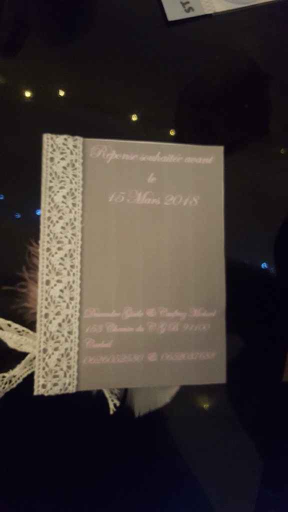  Attention, remarque pour celles qui font leurs faire part elles-mêmes - 2