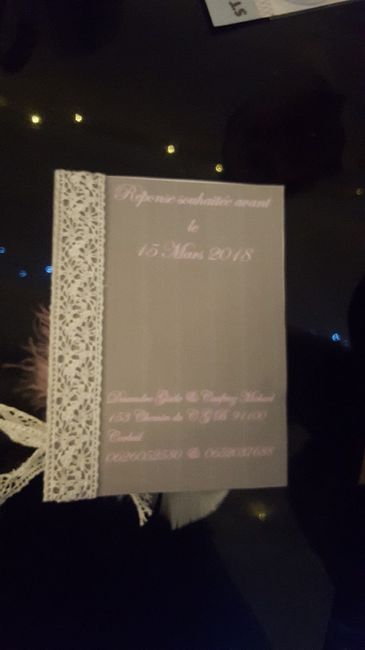  Attention, remarque pour celles qui font leurs faire part elles-mêmes - 2