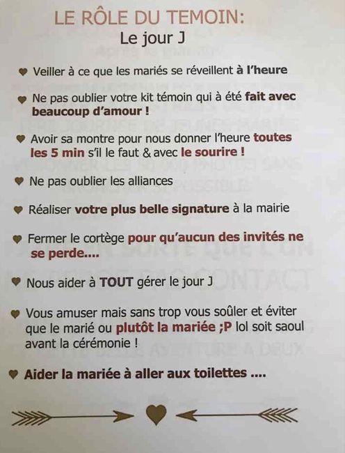 Kit parfait temoin - 9