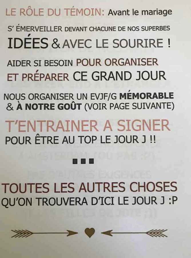 Kit parfait temoin - 7