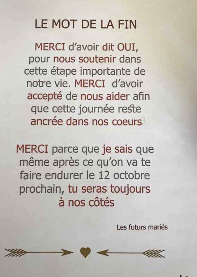 Kit parfait temoin - 17