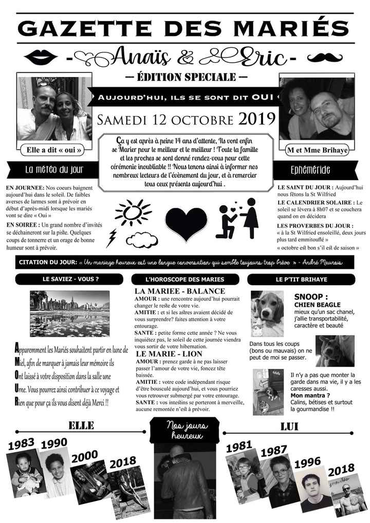 Gazette des mariées - 1