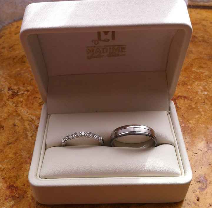 alliances gravées récupérées!