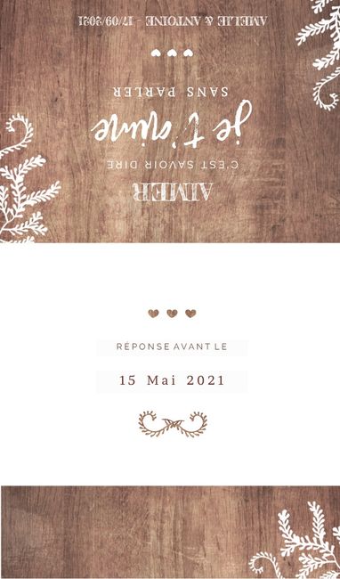 Cartons d'invitations 6