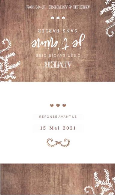 Cartons d'invitations 2