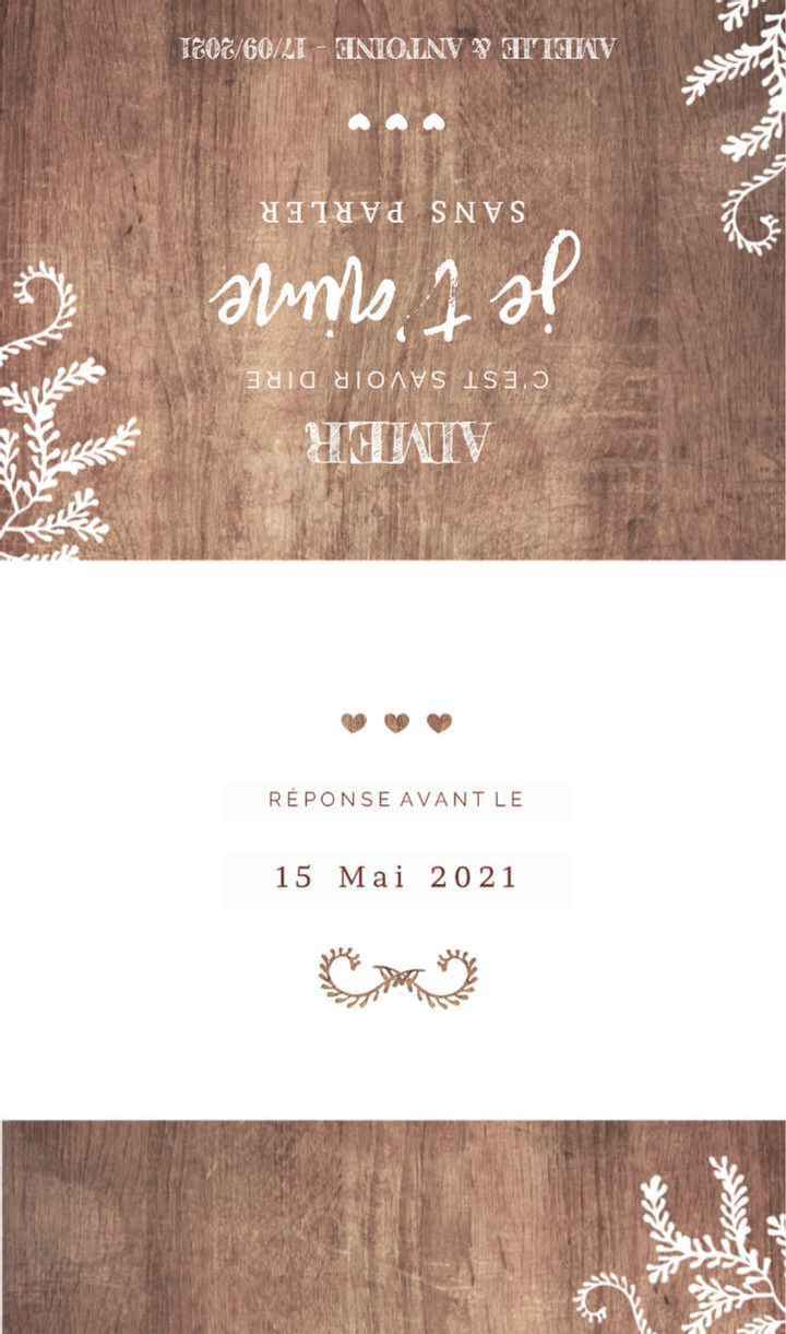 Cartons d'invitations - 2