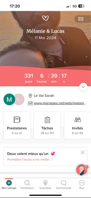 Capture depuis l'application mobile ton compte à rebours et partage-le ⏳😍 3