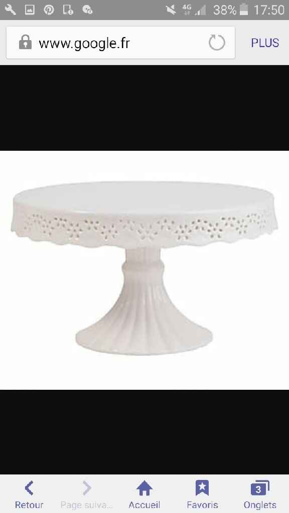 Je recherche des présentoirs à gâteaux pour centre de table - 2