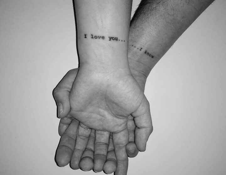 Tatoo de couple avant les alliances - 1