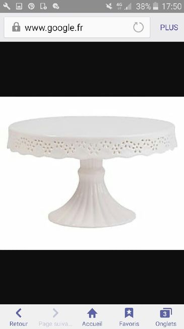 Je recherche des présentoirs à gâteaux pour centre de table - 2