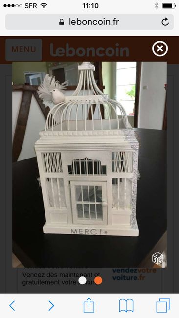 Cage à oiseaux bois - 1