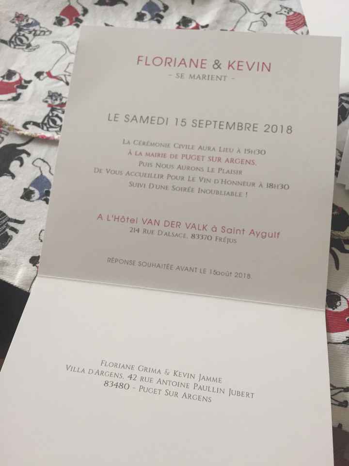  Faire parts reçues ! 😍😍 - 1