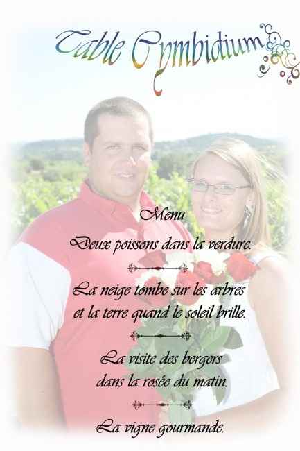 Le menu