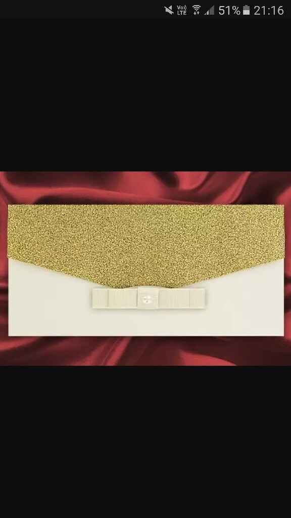 Inspiration mariage doré: faire part - 6