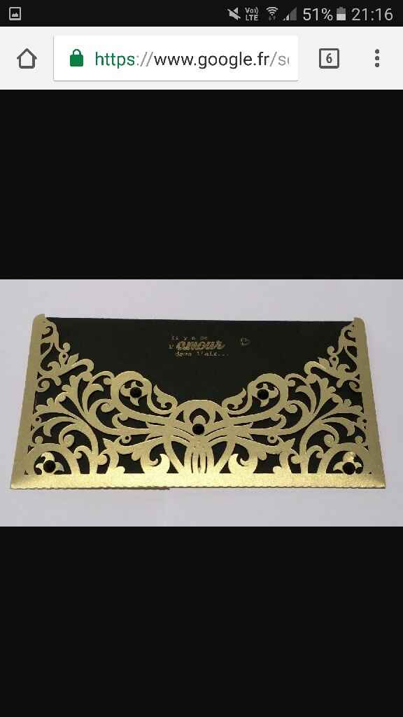 Inspiration mariage doré: faire part - 8