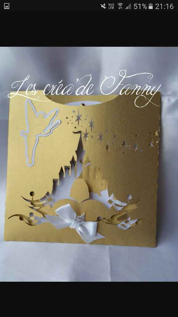 Inspiration mariage doré: faire part - 10